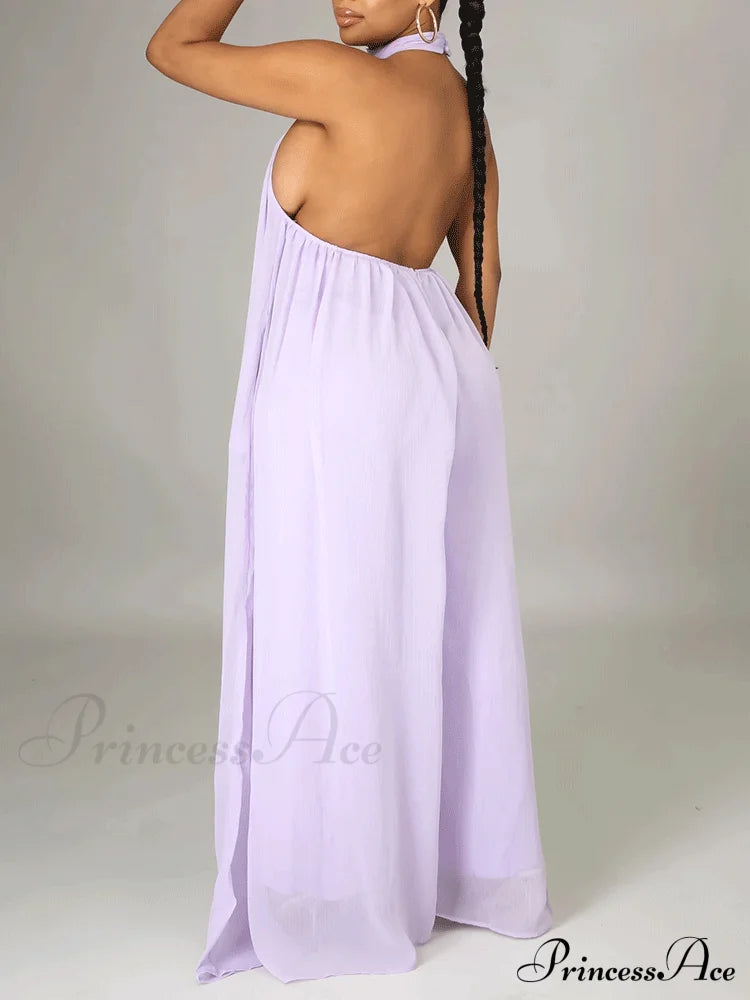 Halter Graceful Maxi Dress
