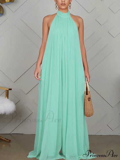 Halter Graceful Maxi Dress