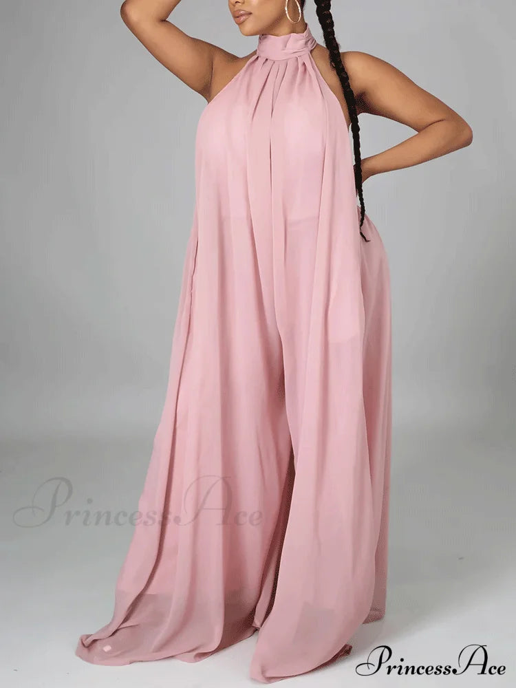 Halter Graceful Maxi Dress