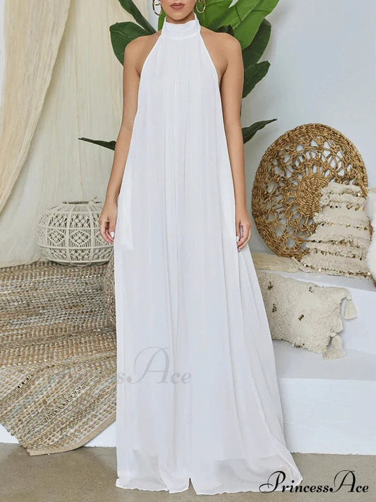 Halter Graceful Maxi Dress