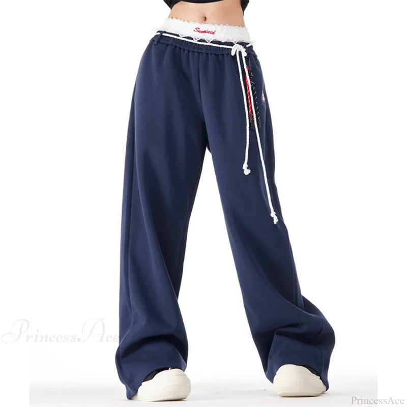 Harajuku Loose Wide-leg High-waisted Dance Pant
