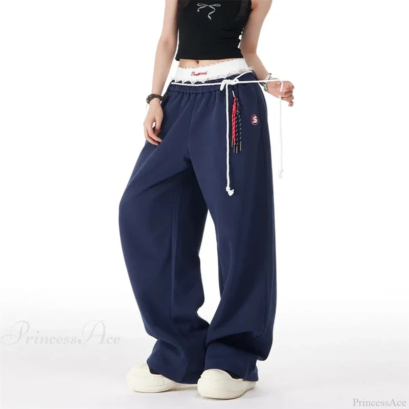 Harajuku Loose Wide-leg High-waisted Dance Pant