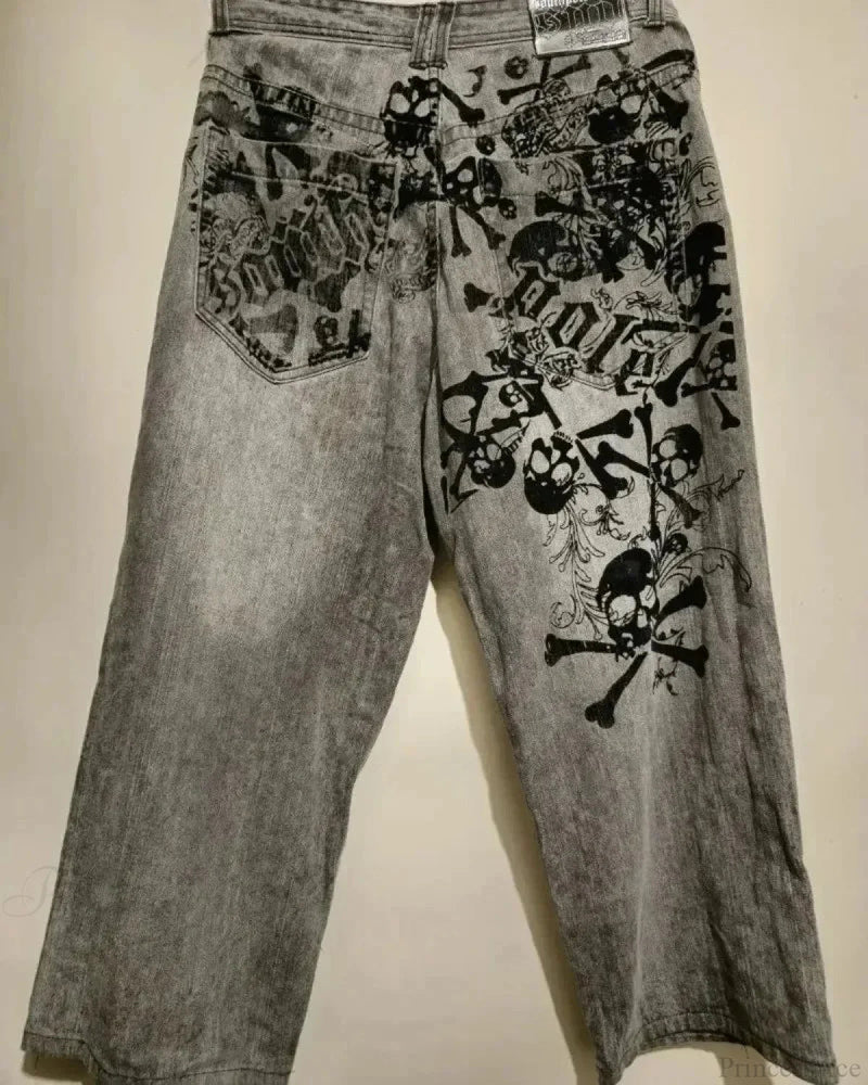 Harajuku Mysterious Baggy Denim Pant