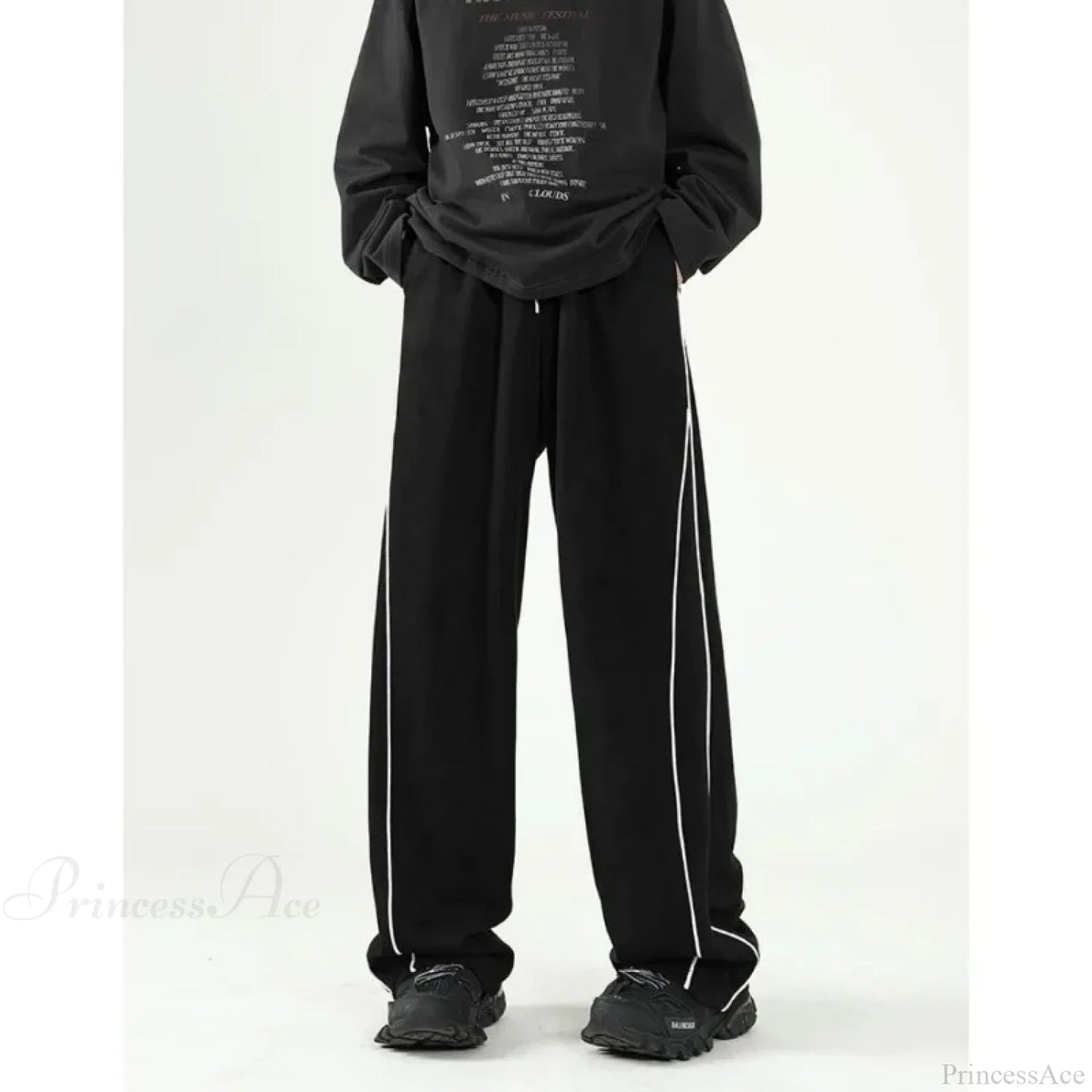 Harajuku Stripe Sweatpants Oversized Pants