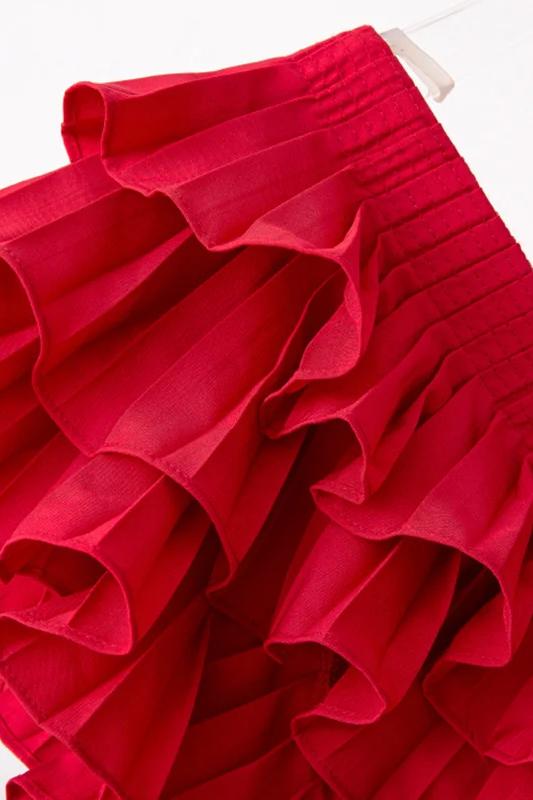 Helen Ruffle V-neckline Blouse