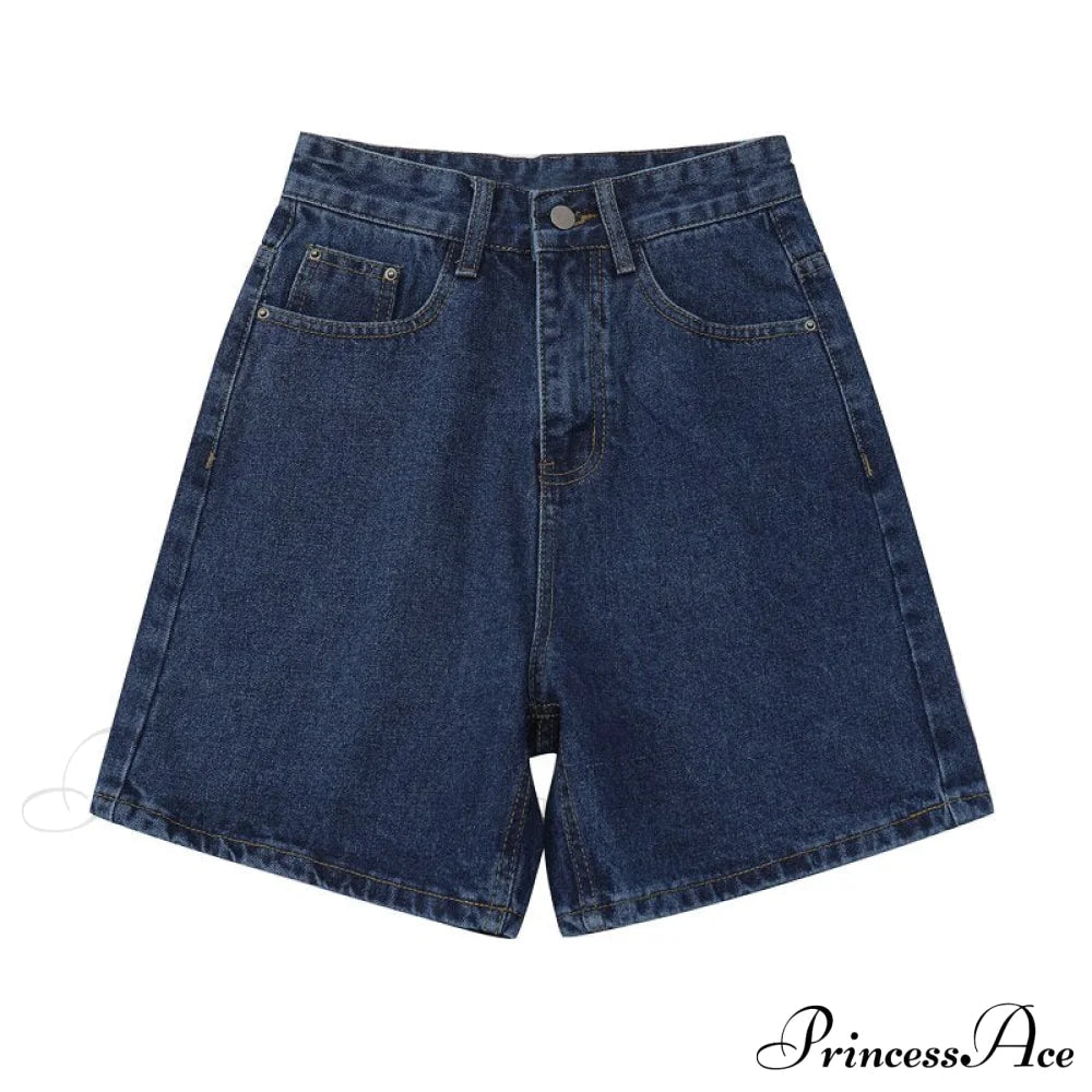 High Baggy Mom Wide Trousers Jeans Warm-season Leg Waist Denim Straight Pants