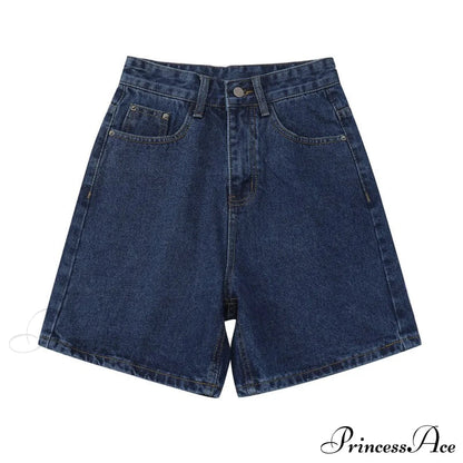 High Baggy Mom Wide Trousers Jeans Warm-season Leg Waist Denim Straight Pants