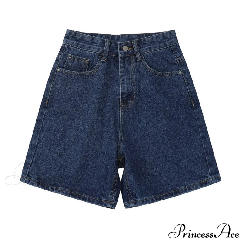 High Baggy Mom Wide Trousers Jeans Warm-season Leg Waist Denim Straight Pants