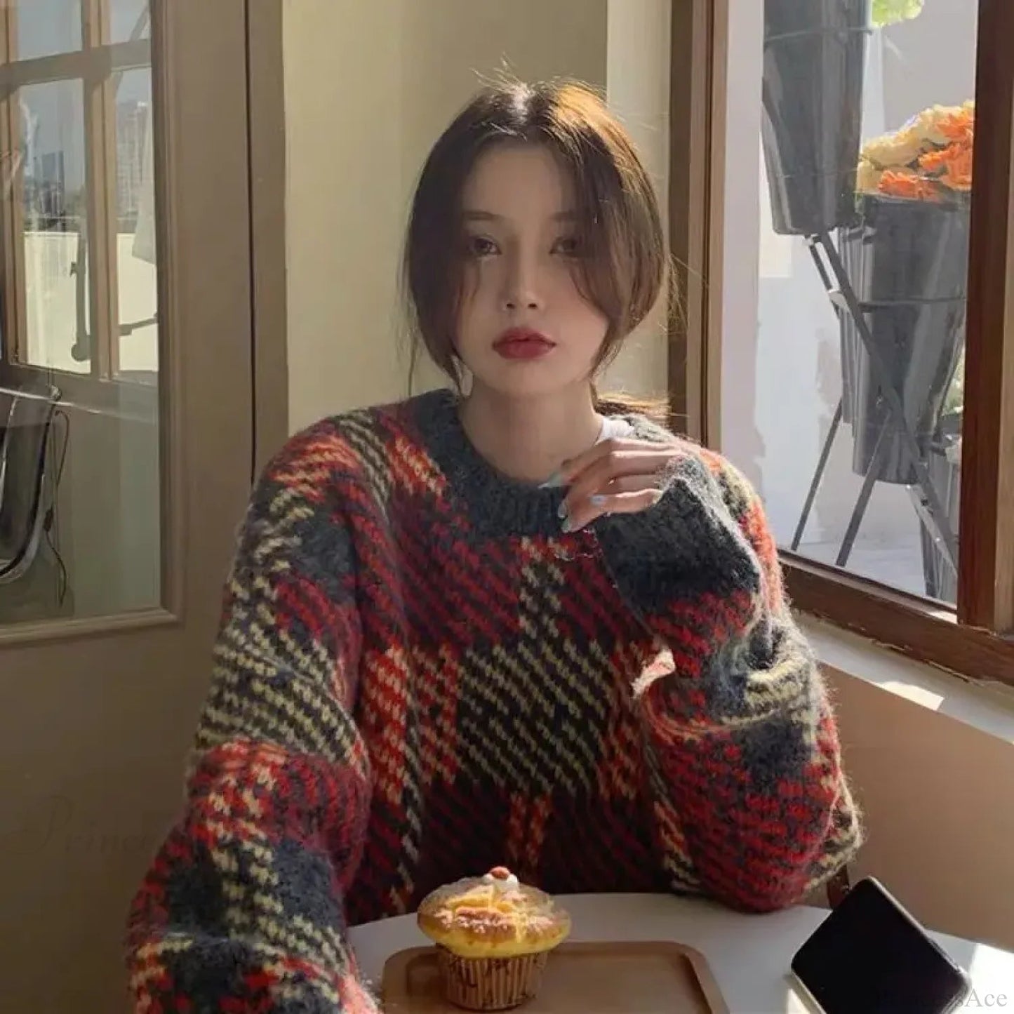 High Street Printing Round Neck Sweater