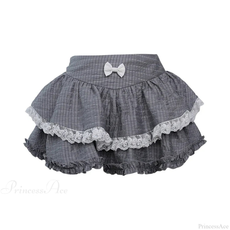 High Waist Cake Lace Skirt