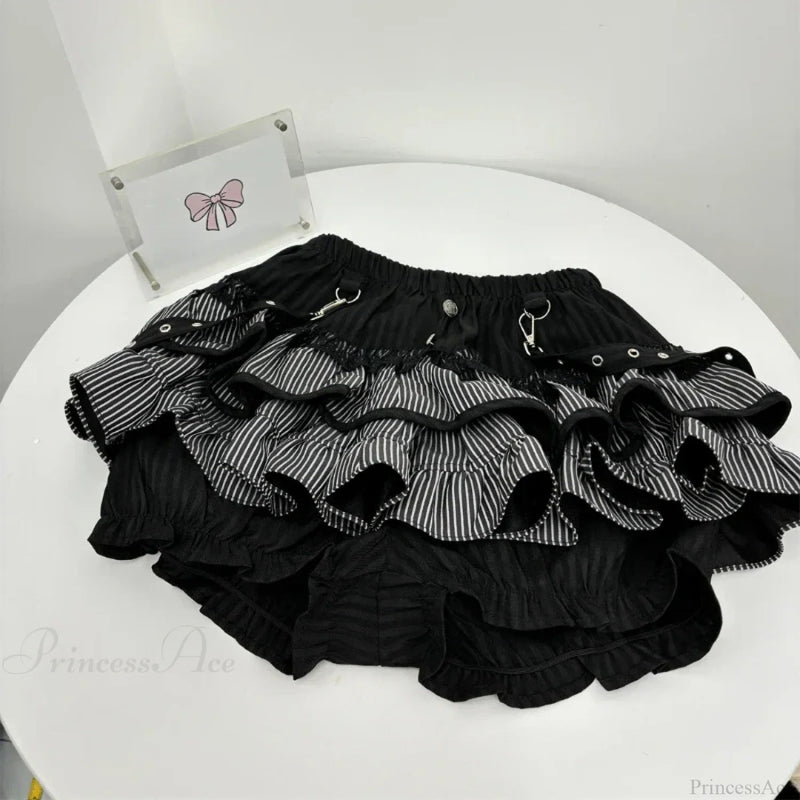 High Waist Cake Lace Skirt