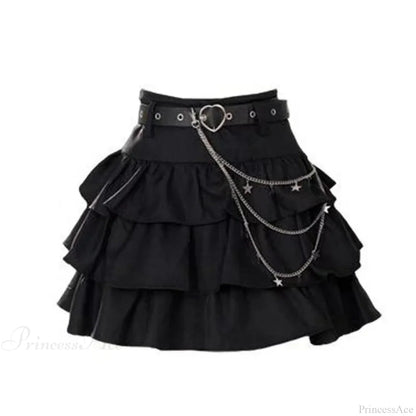 High Waist Cake Lace Skirt