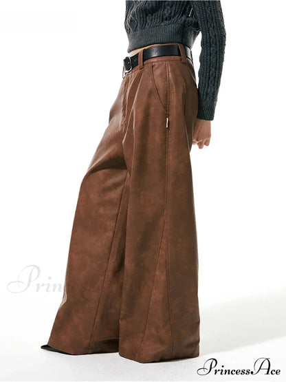 High Waist Genuine Sheepskin Ol Pencils Slim Autumn Winter Pants