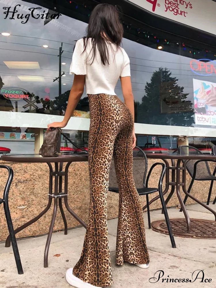 High Waist Leopard Print Leggings Bodycon Autumn Winter Pants