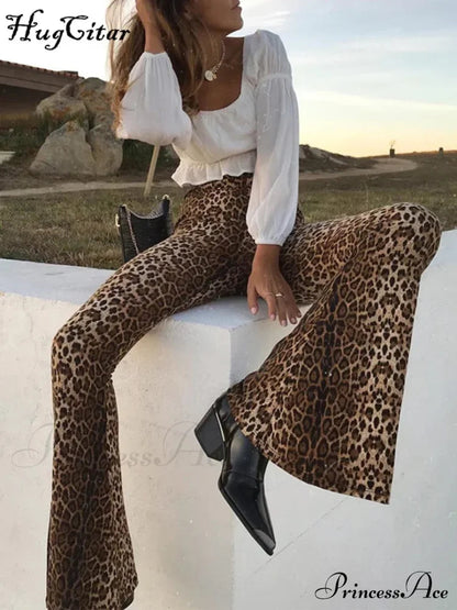 High Waist Leopard Print Leggings Bodycon Autumn Winter Pants