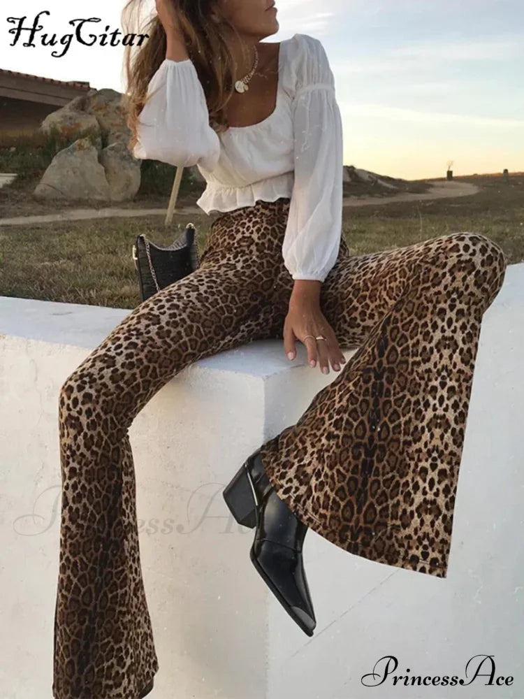 High Waist Leopard Print Leggings Bodycon Autumn Winter Pants