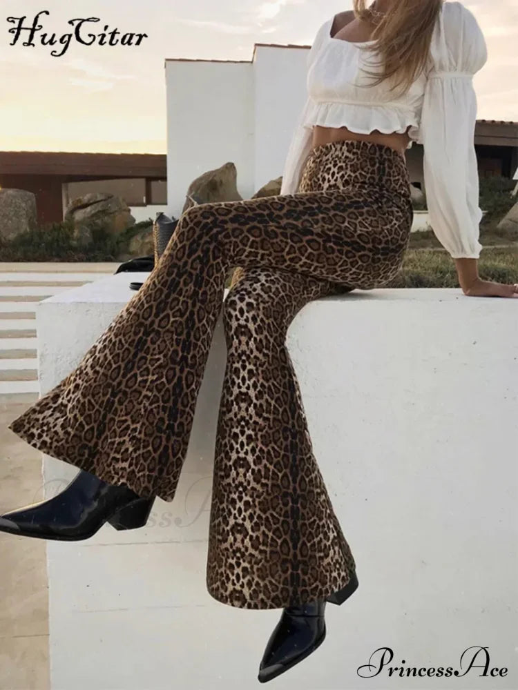 High Waist Leopard Print Leggings Bodycon Autumn Winter Pants
