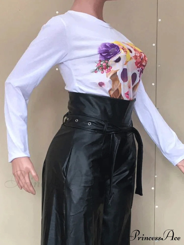 High Waist Pocket Straight Leg Pants