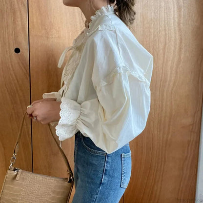 Hollow Out Blouse Blouses