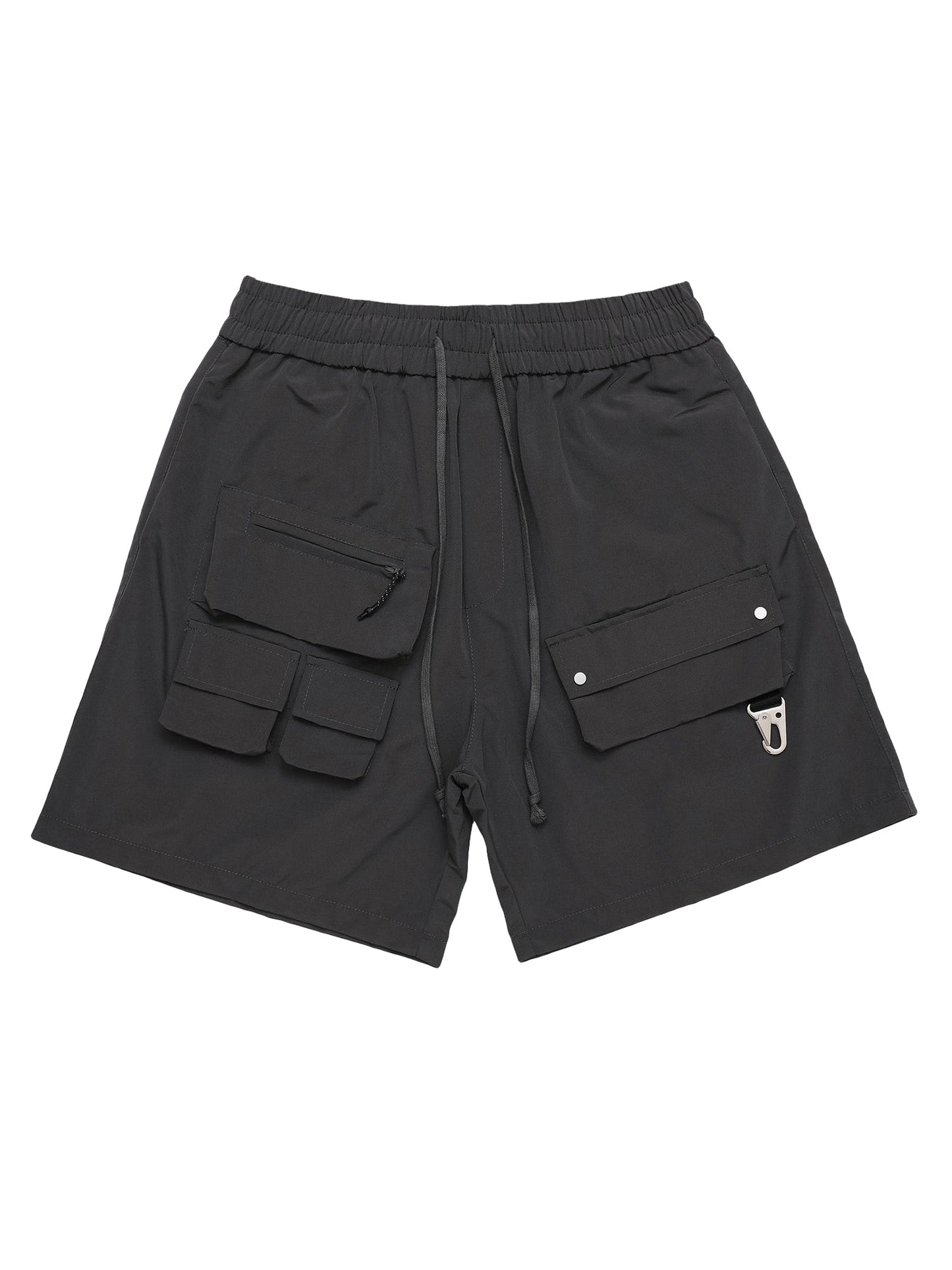 Multi-pocket Patchwork Cargo Shorts