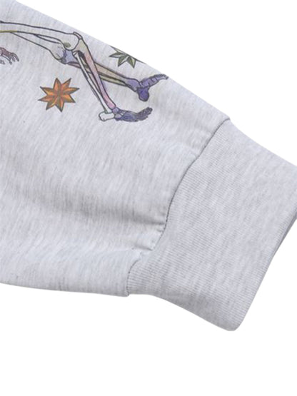 Urban Graffiti Print Long Sleeve Sweatshirts