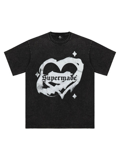 Heart Graphic Print T-shirt