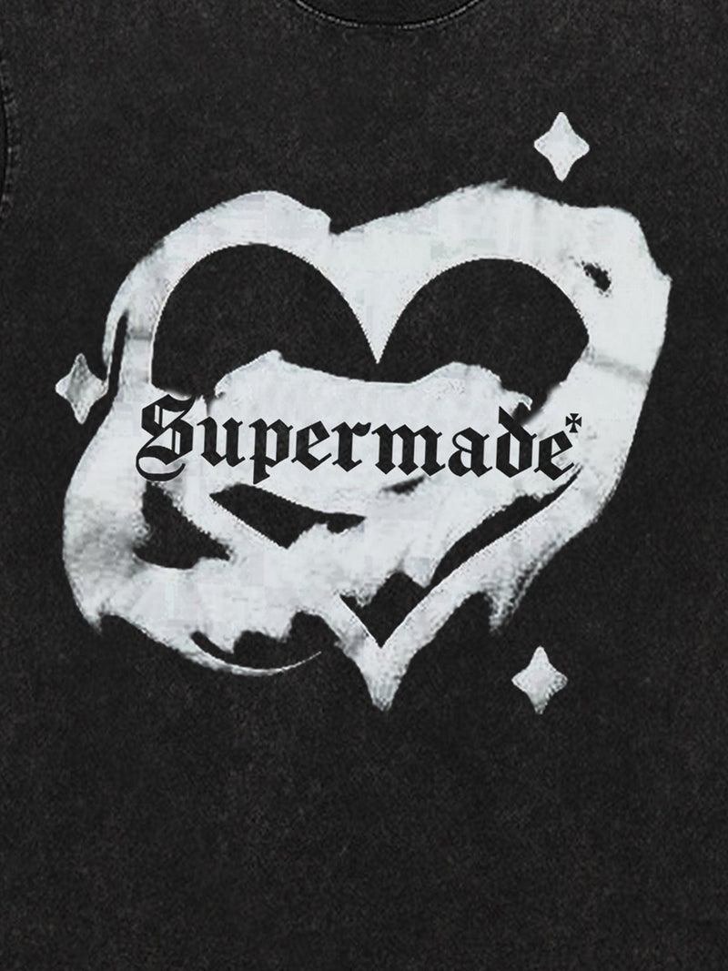Heart Graphic Print T-shirt