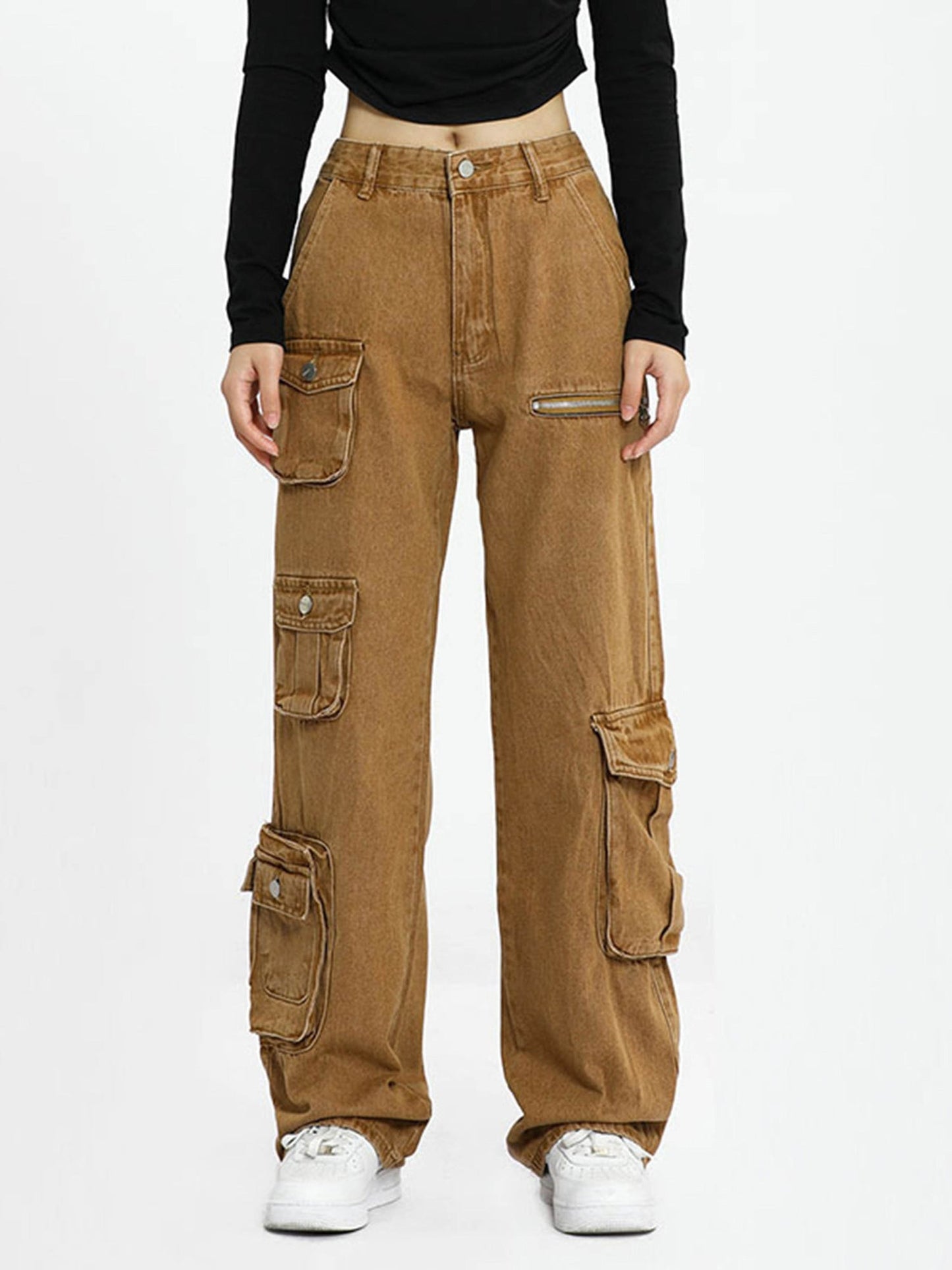 Utility Cargo Pants With Multiple Pockets
