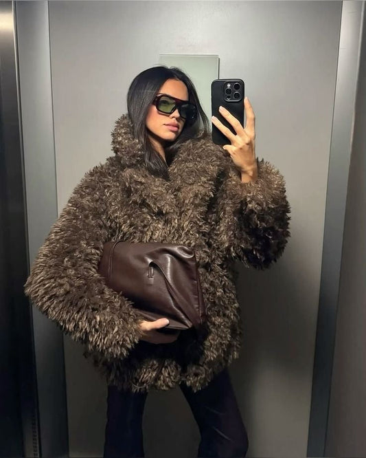 Alexzandria Faux Fur Teddy Coat