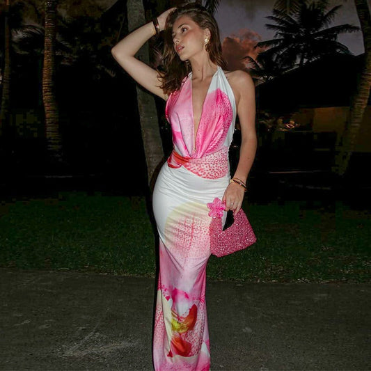 Amity Halter Maxi Dress