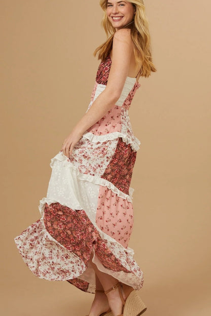Patchwork Maxi Dress