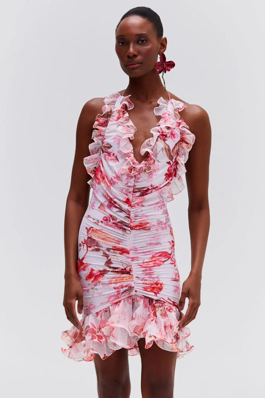 Haze Stretch Tulle Sleeveless Mini Dress