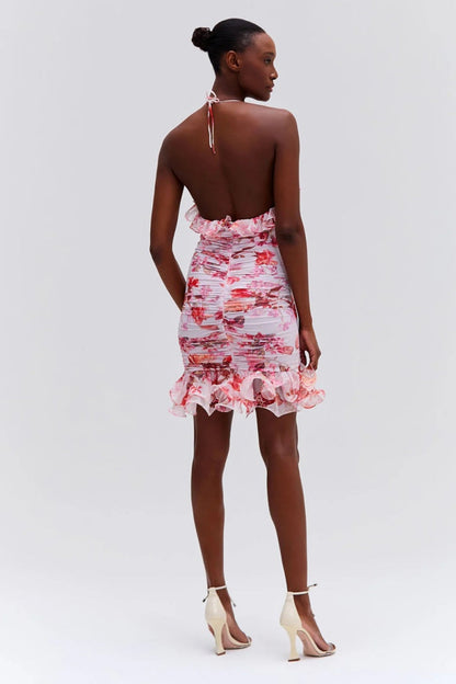 Haze Stretch Tulle Sleeveless Mini Dress