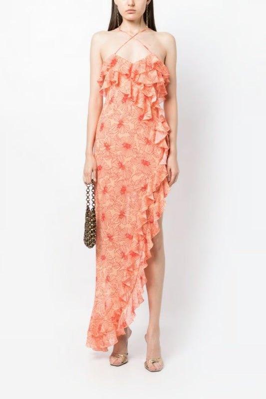 Tranquilla Ruffled Midi Dress