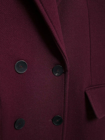 Heavenleigh Wine Red Long Coat
