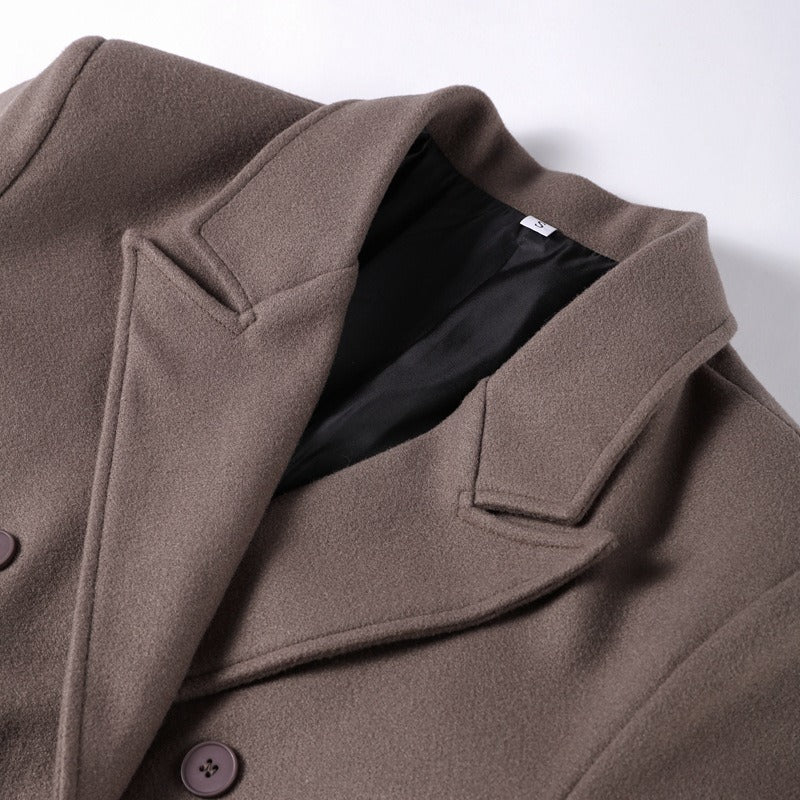Violette Double-breasted Long Coat