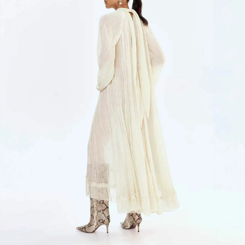 Melody Lace Sheer Maxi Dress