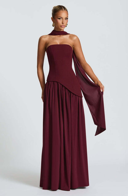 Elthion Strapless Bandage Maxi Dress