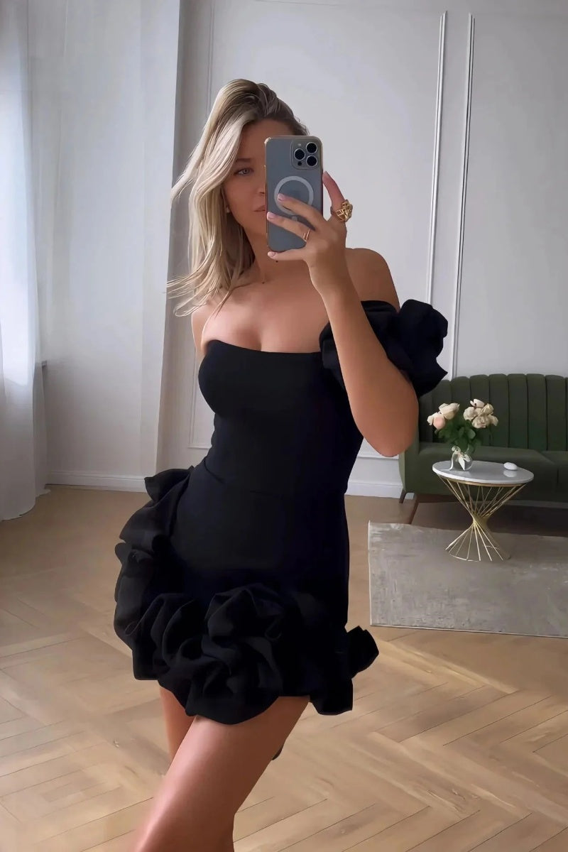 Laila Off Shoulder Mini Dress