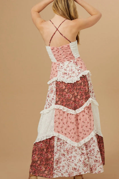 Patchwork Maxi Dress