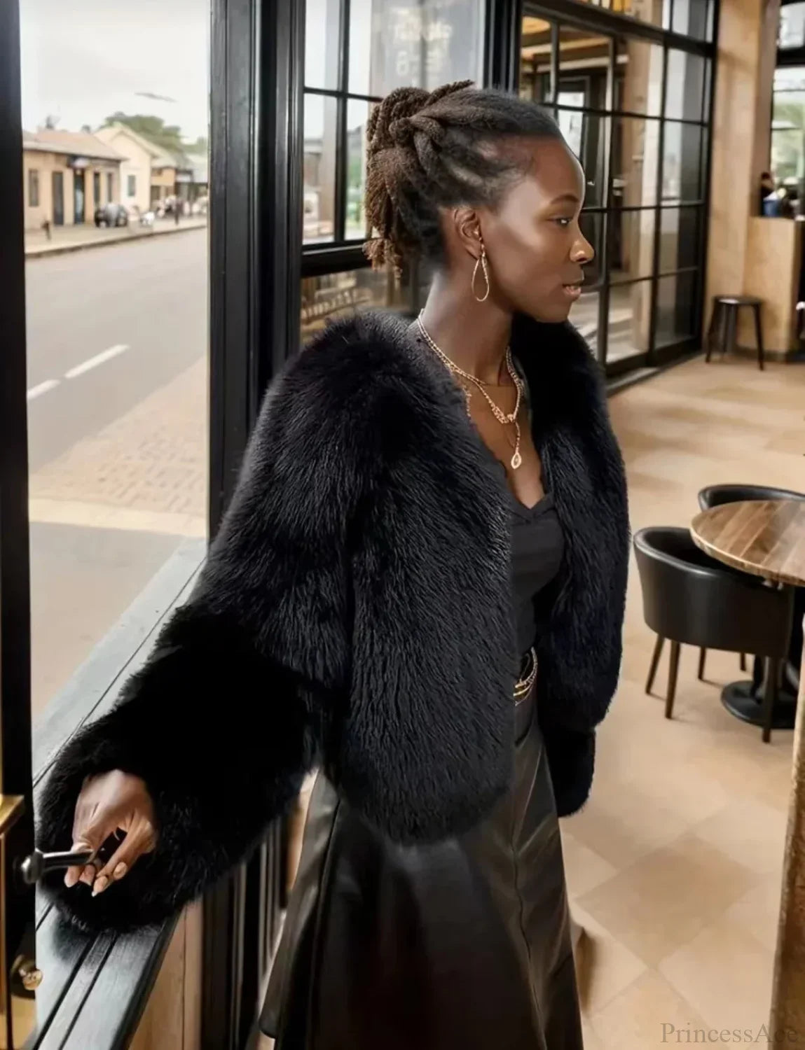 Imitation Fox Warm Coat