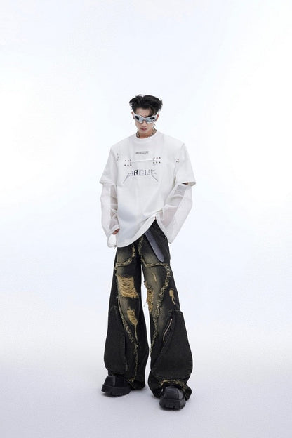 Two-piece Logo Mesh T-shirt