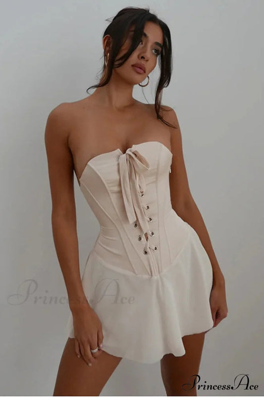 Jacqueline Strapless Stylish Corset Mini Dress