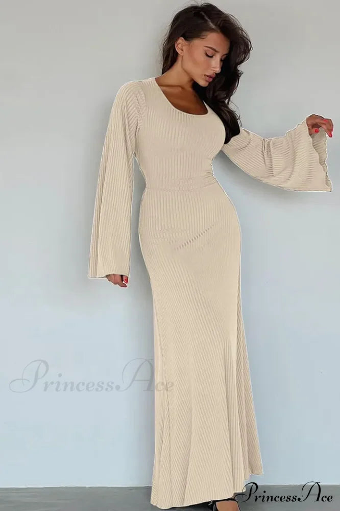 Jaye Long Stylish Sleeve Maxi Dress