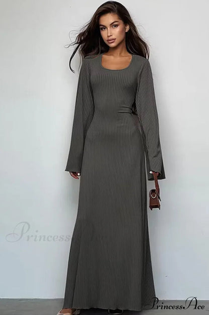 Jaye Long Stylish Sleeve Maxi Dress