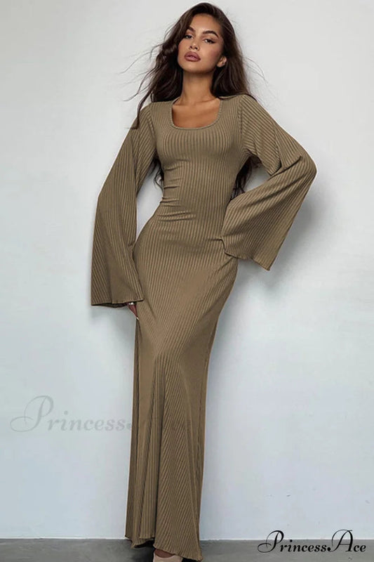 Jaye Long Stylish Sleeve Maxi Dress