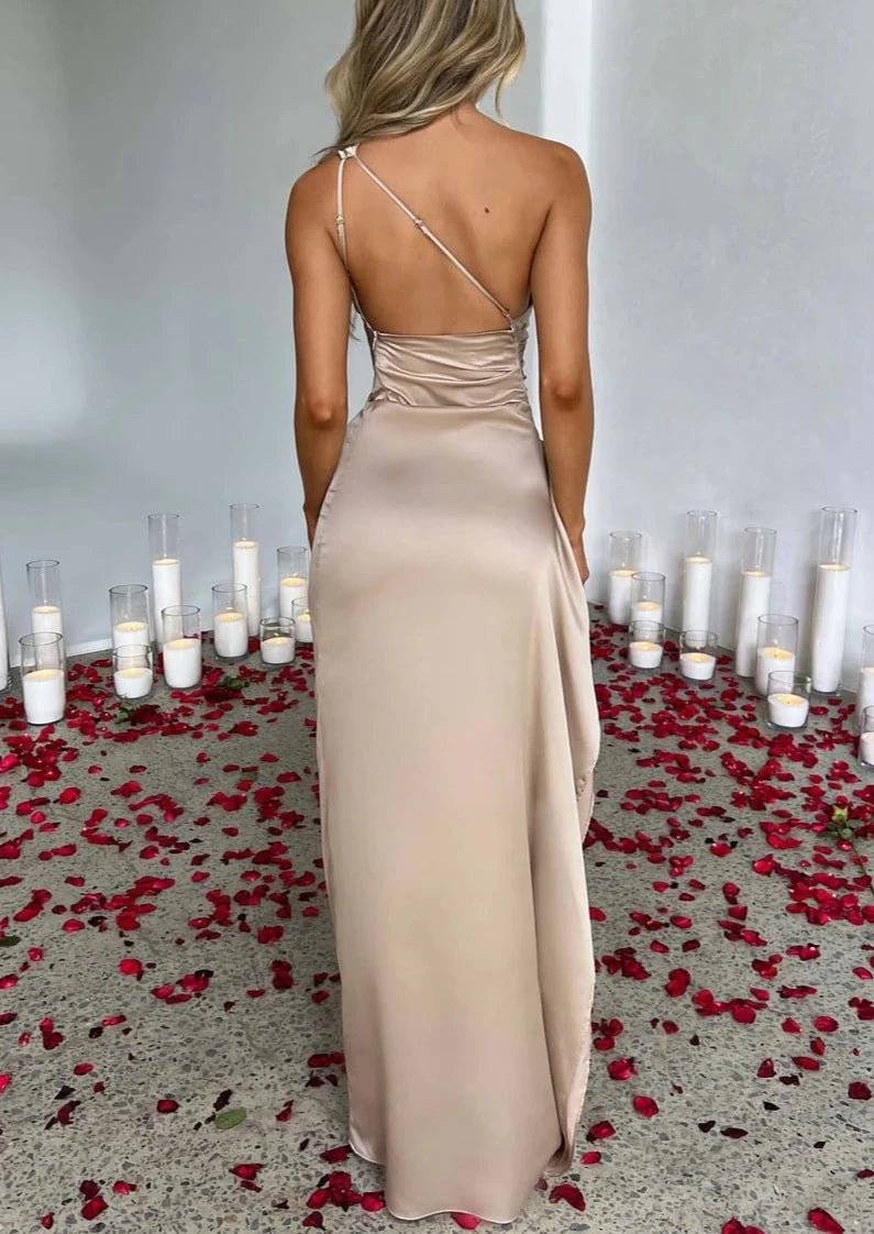 Jolina Satin Maxi Dress - Final : 50% Off