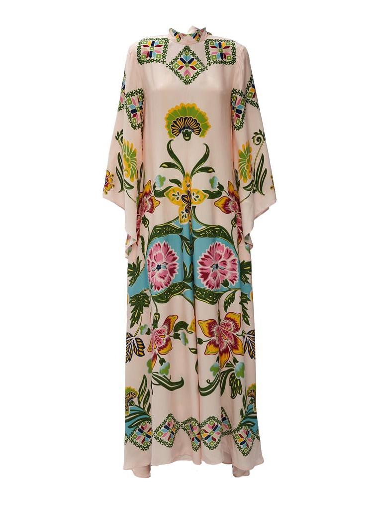 Exquisite Sunshine Print Flowing Maxi Dress