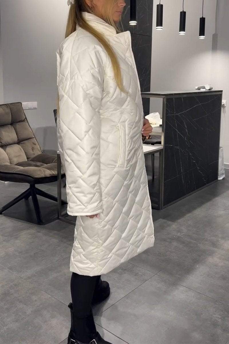 Lapel Mid-length Cotton Coat