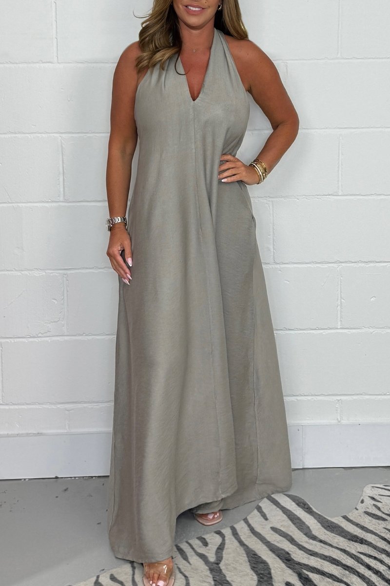 T-back Floaty Dress Floaty Maxi Dress